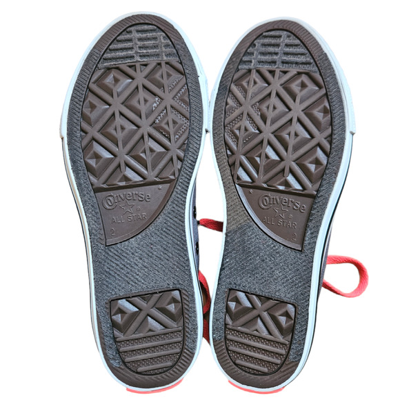 Converse Chuck Taylor All Star Double Tongue Neon Animal Print Junior Size 2 - Picture 9 of 14